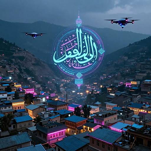 Cyberpunk Kashmir Valley Fusion