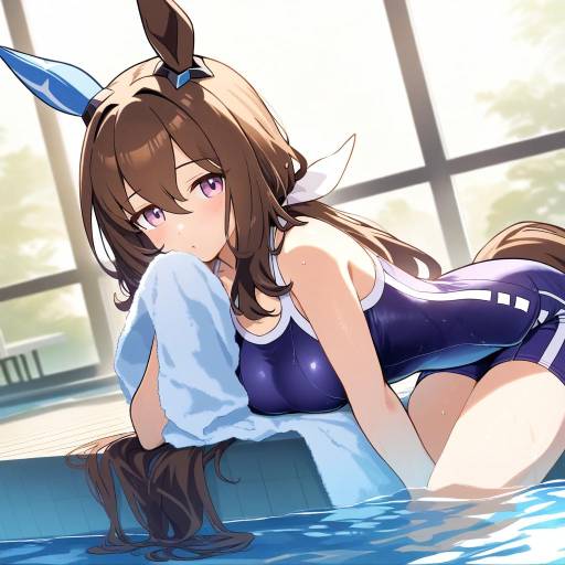 Vega by the Pool in Swimsuit