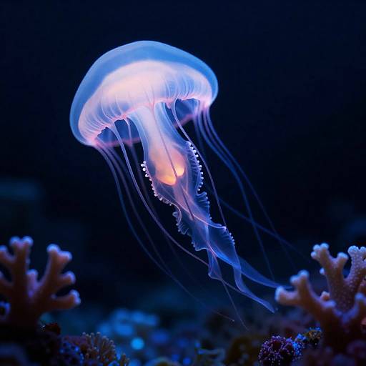 Bioluminescent Jellyfish Spirit Surrealism