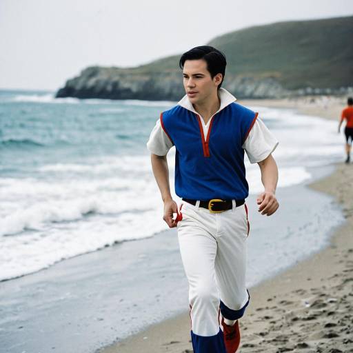 Snow White Running Costume at the Beach