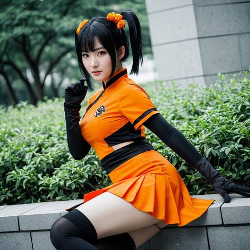 Seductive Ling Xiaoyu Cosplay Costume Concept
