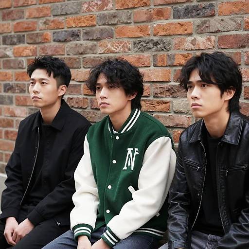 Casual Portrait of Three Asian Men