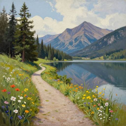 Serene Dresden Lake George Landscape