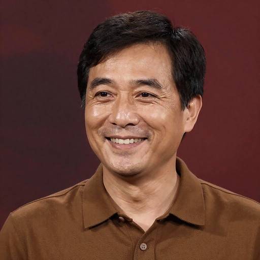 Portrait of a Smiling Middle-Aged Man