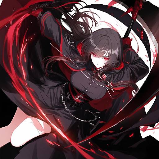 Illustration of Grim reaper, original in the style of Romi (346 ura)