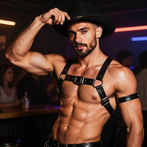 Cinematic Portrait of Muscular Man