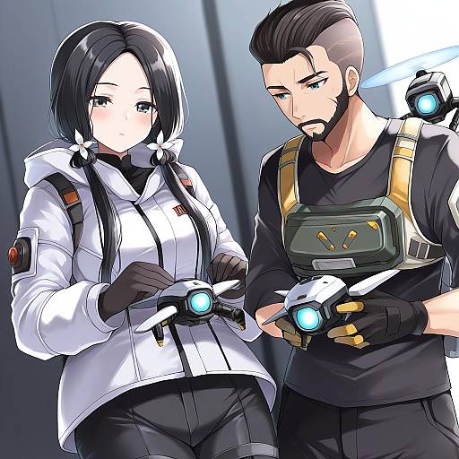 Illustration of Hack (apex legends), apex legends in the style of Takepoison