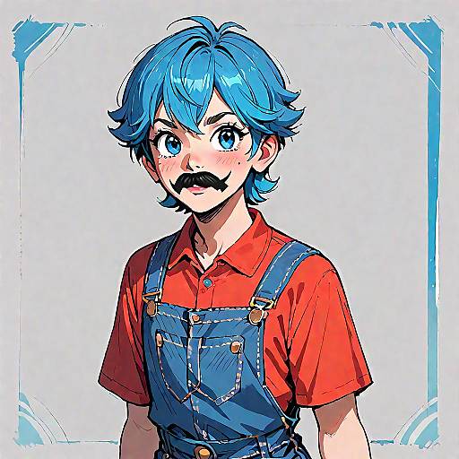 Ghibli-Style Super Mario Anime Portrait