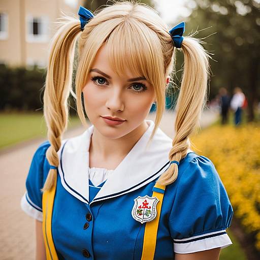 Lifestyle costume photo of Alice cartelet. Cosplay clothes