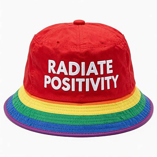 Photograph of a red baseball cap with 