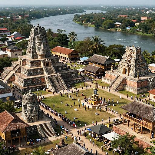 Olmec Civilization Fantasy City