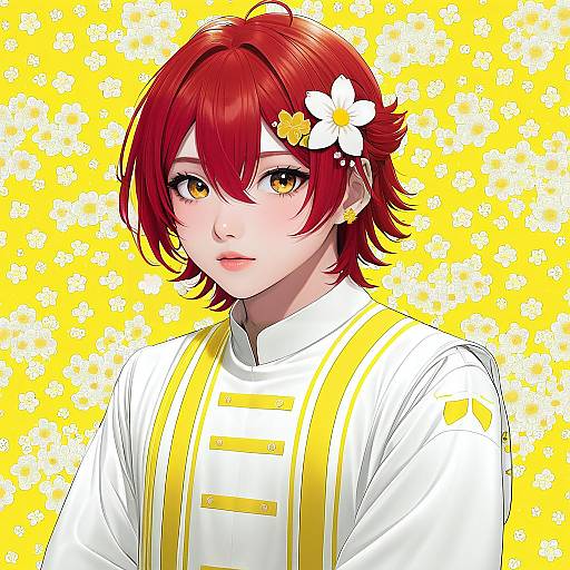 Illustration of Hanasaki miyabi, holostars in the style of Mark gavatino