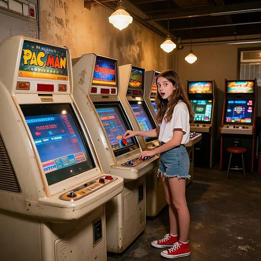 Vintage Arcade in Suburban Warehouse