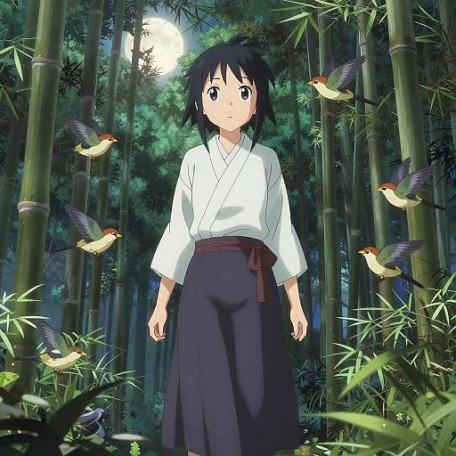 Suzume no Tojimari Daijin in Bamboo