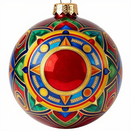 Ornate Symmetrical Christmas Ornament