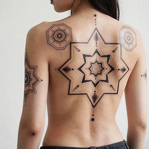 Geometric Mandala Female Tattoos