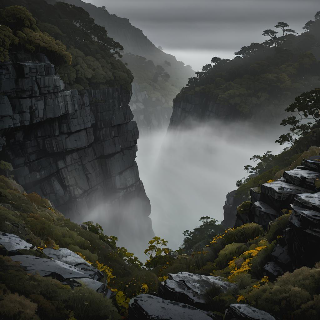 Mystical Hidden Grotto at Dusk