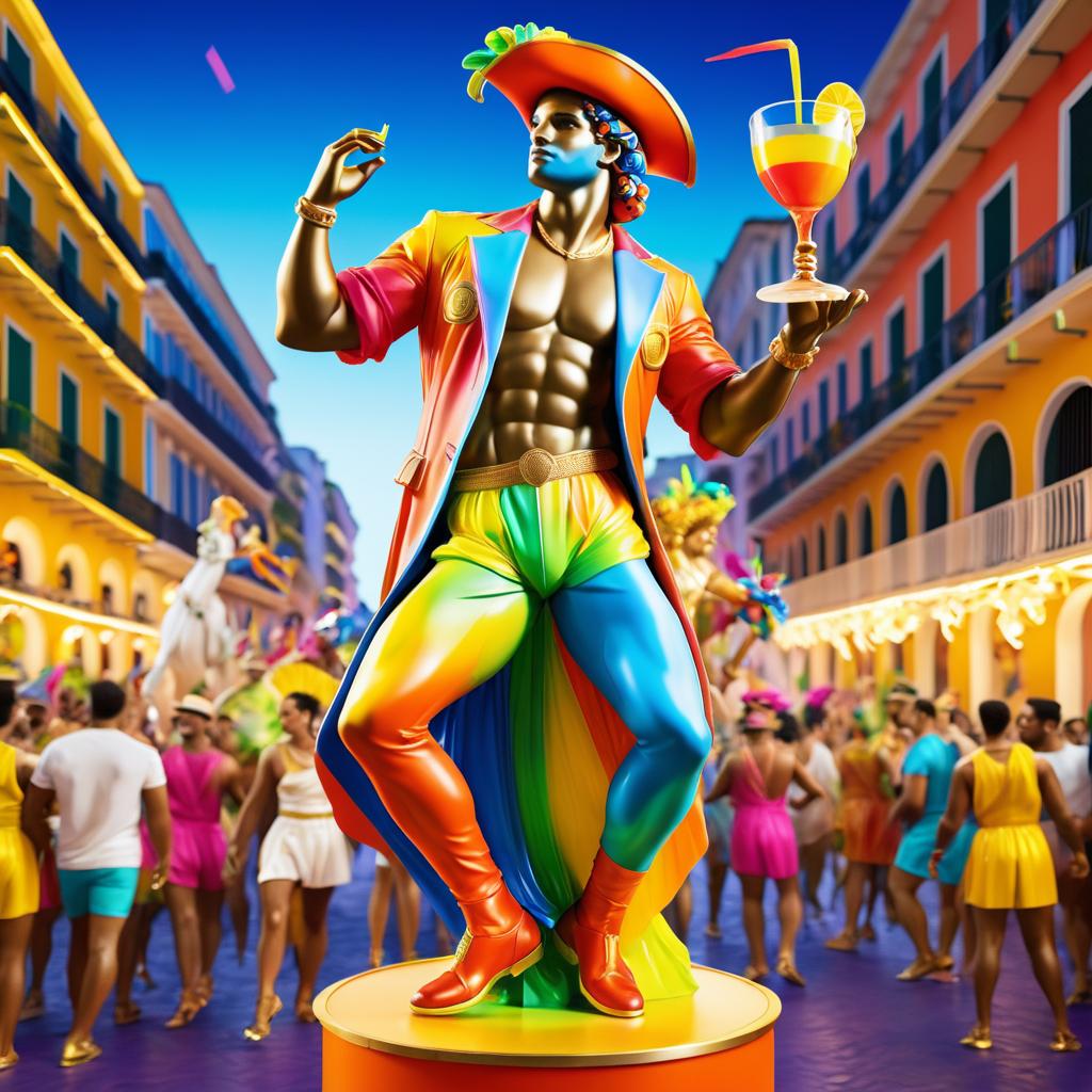 David's Carnival Dance: A Colorful Twist