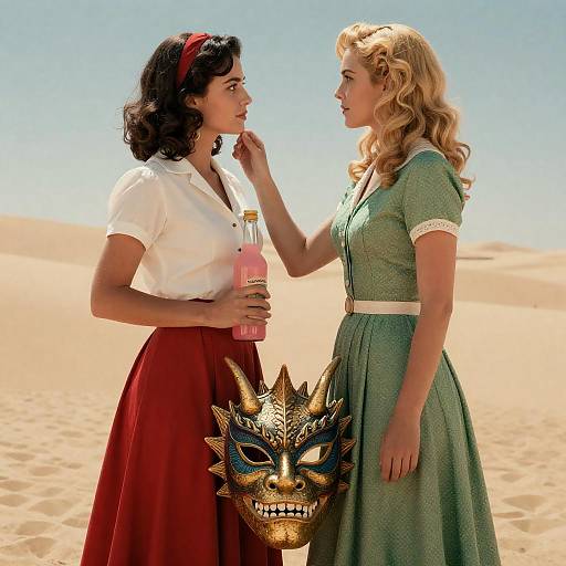 Vintage Movie Poster: Dragon Wears Mask