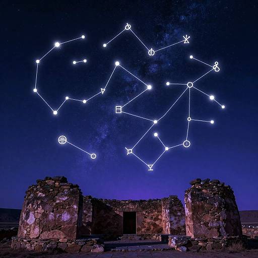 Mystical Chaco Night Sky Art