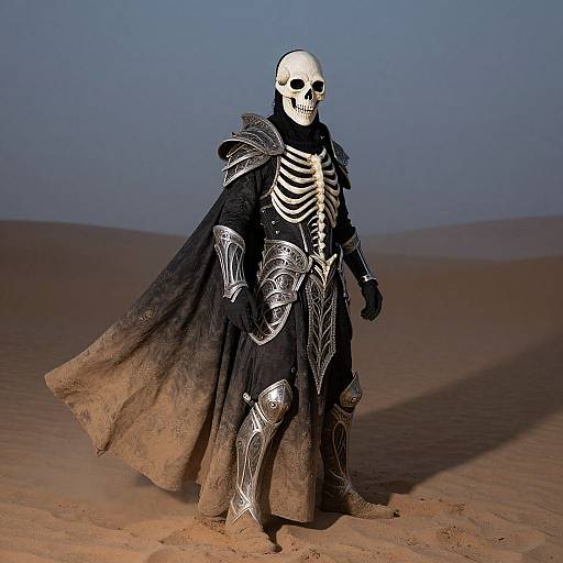 Ornate Death Sandman Costume at Twilight