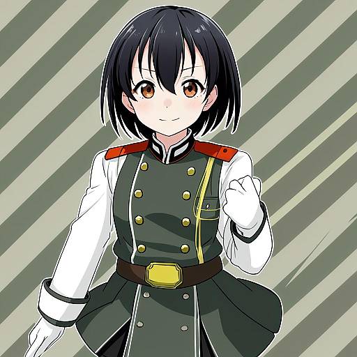 Illustration of Haguro kai ni (kancolle), kantai collection in the style of Kodamari