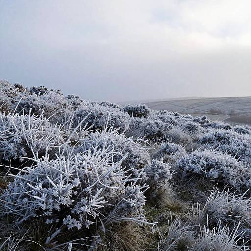 Photorealistic Frosted Moor Landscape