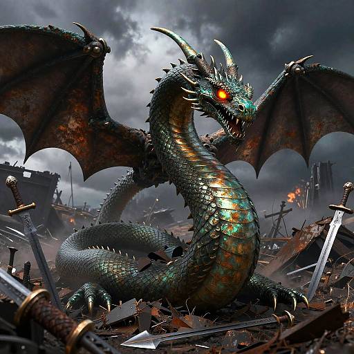 Jörmungandr Bronze World Serpent