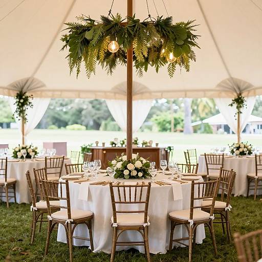 Creative Tent Decor for Wedding Reception