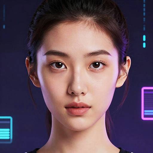 Vibrant Skinny Filter Portrait Art