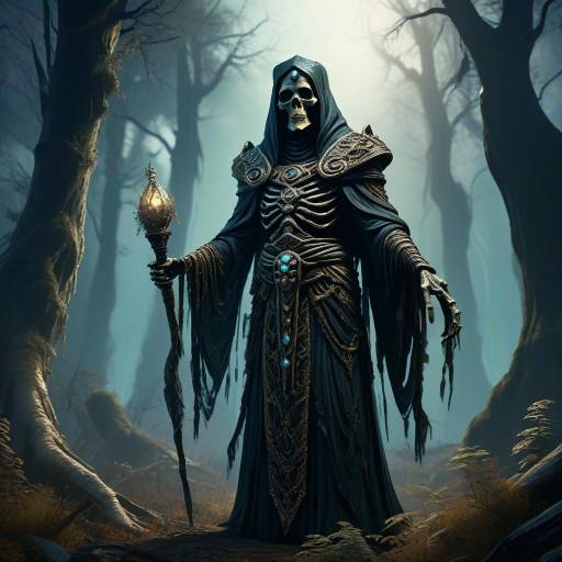 Epic Mummified Lich in Haunted Forest