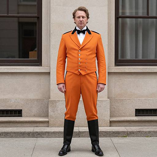 Union General in Orange Vest