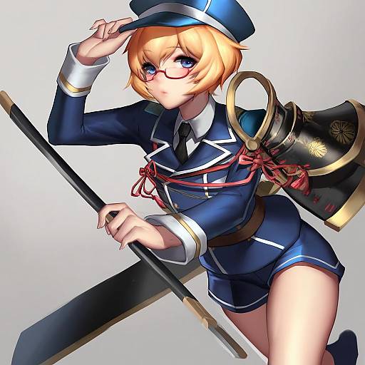 Illustration of Hakata toushirou, touken ranbu in the style of Cian yo