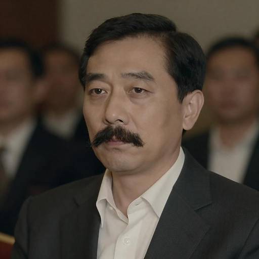 Vintage Portrait of a Mustached Man