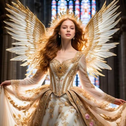 Angelic Baroque Portrait in Cathedral