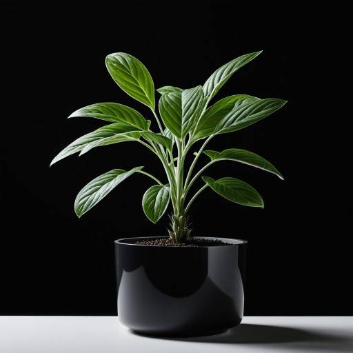 Chia Plant in Minimalist Flowerpot Design