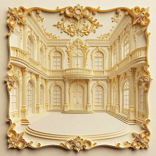 Multi-Dimensional Royal Ballroom Quilling