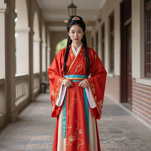 Chinese Costume Festival Attire