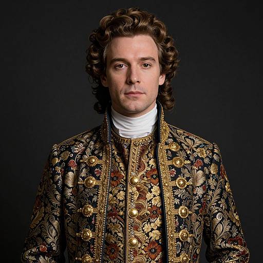 Regal Aristocratic Costume Portrait