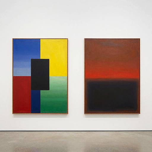 Vibrant Abstract Geometric Expressionism