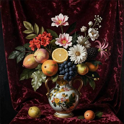 Renaissance Still Life from Below