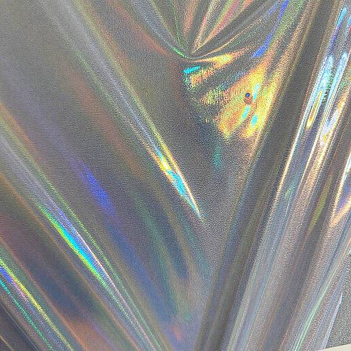Shimmering Holographic Futuristic Wallpaper