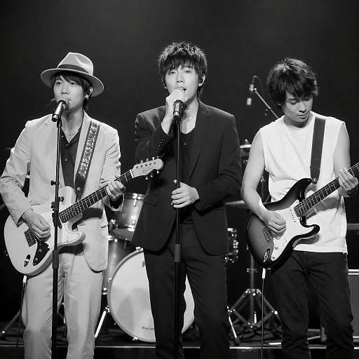 Live Performance of Three Male Musicians