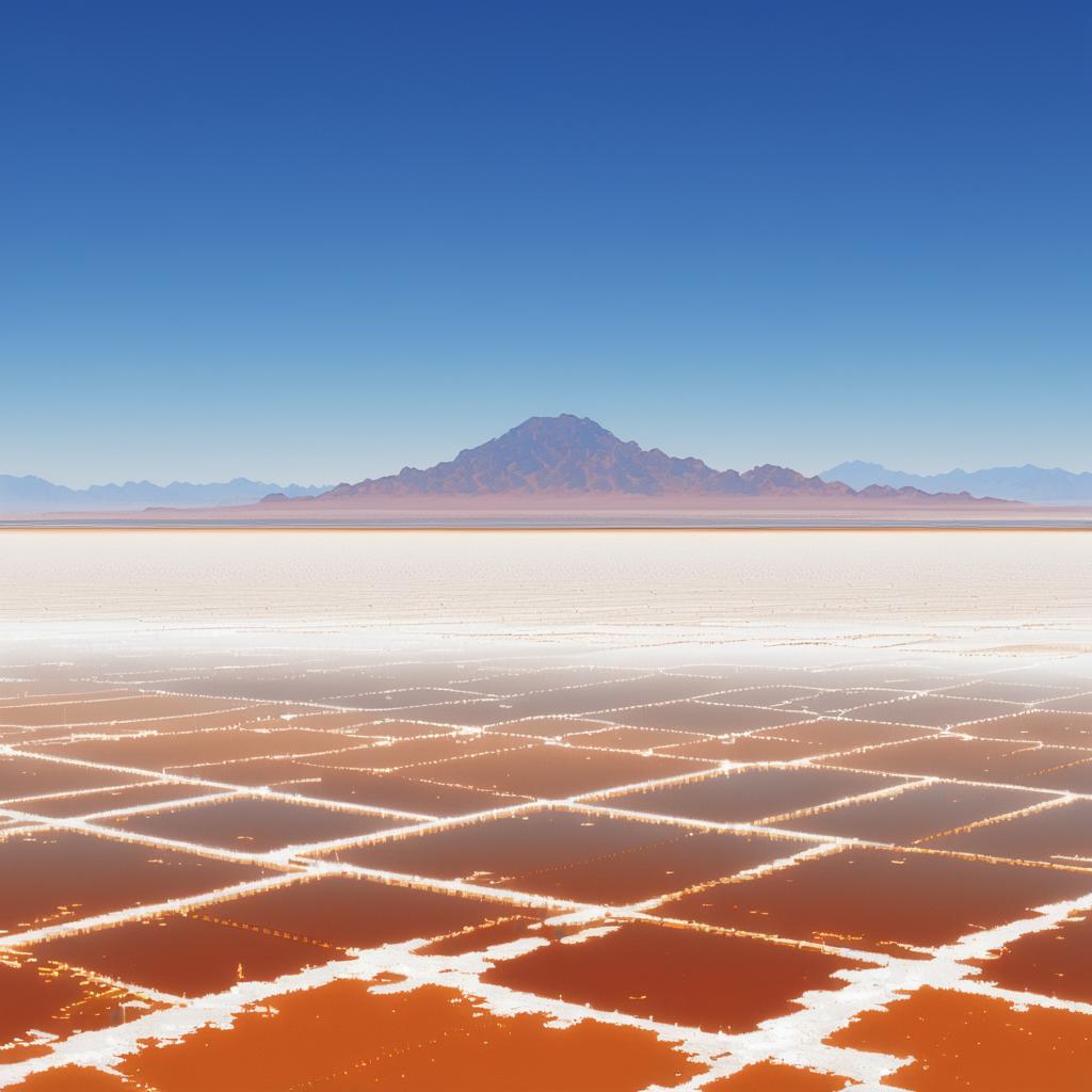 ASCII Art of Scorching Desert Salt Flats