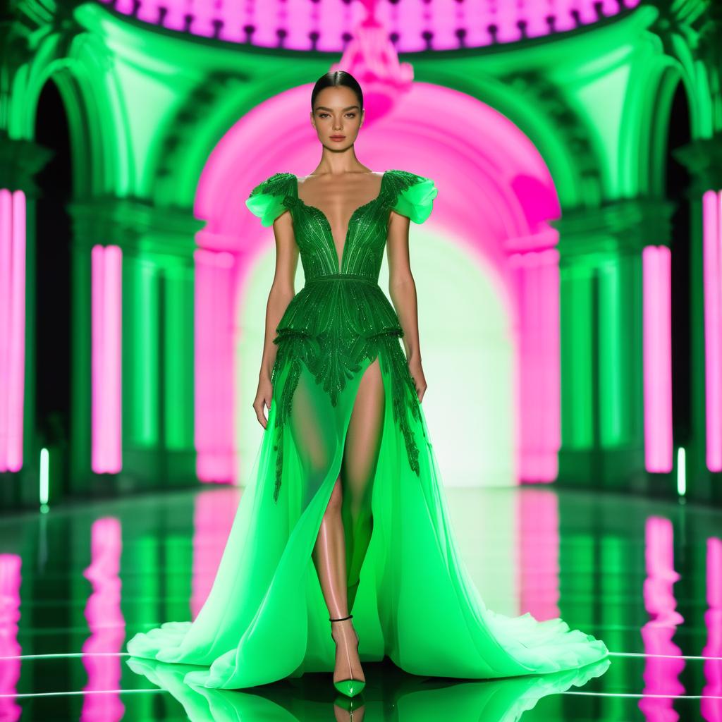 Emerald Elegance at Le Grand Palais