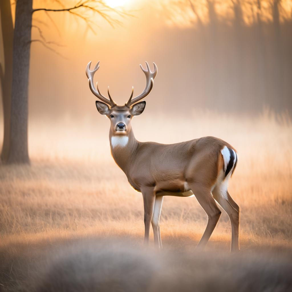 Graceful Deer at Dawn Photography