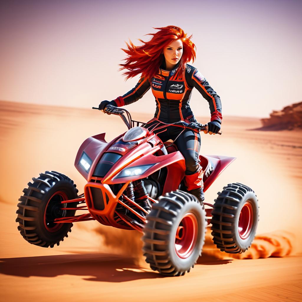 Dynamic Adventuress Blaze Racer in Action