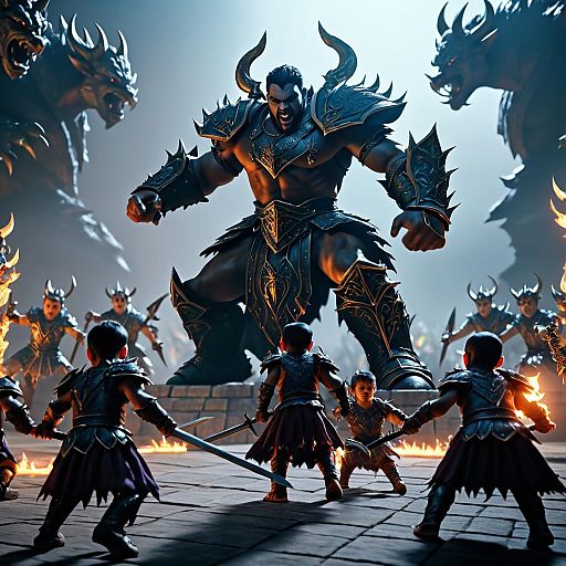 Epic Battle: Prince Dorian vs. Orc Imps Epic Battle: Prince Dorian vs. Orc Imps
