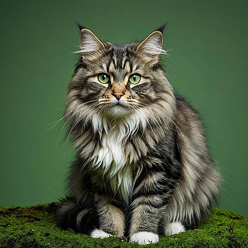 Norwegian Forest Cat Portrait