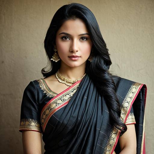 Elegant 1930s Indian Saree Fashion